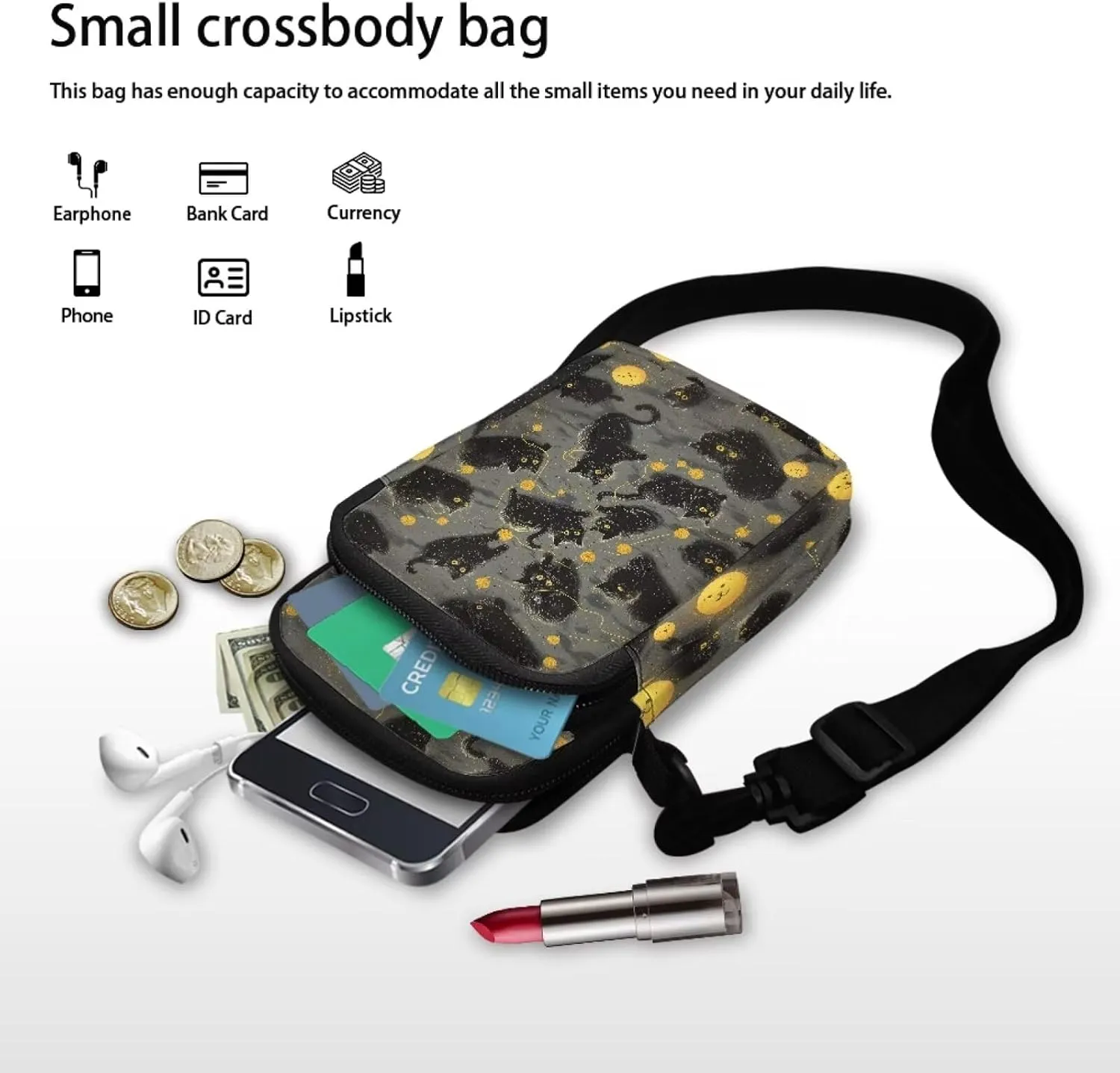 Girls Shoulder Bags Crossbody Messenger Bag Chest Bag Phone Pouch for Travel School