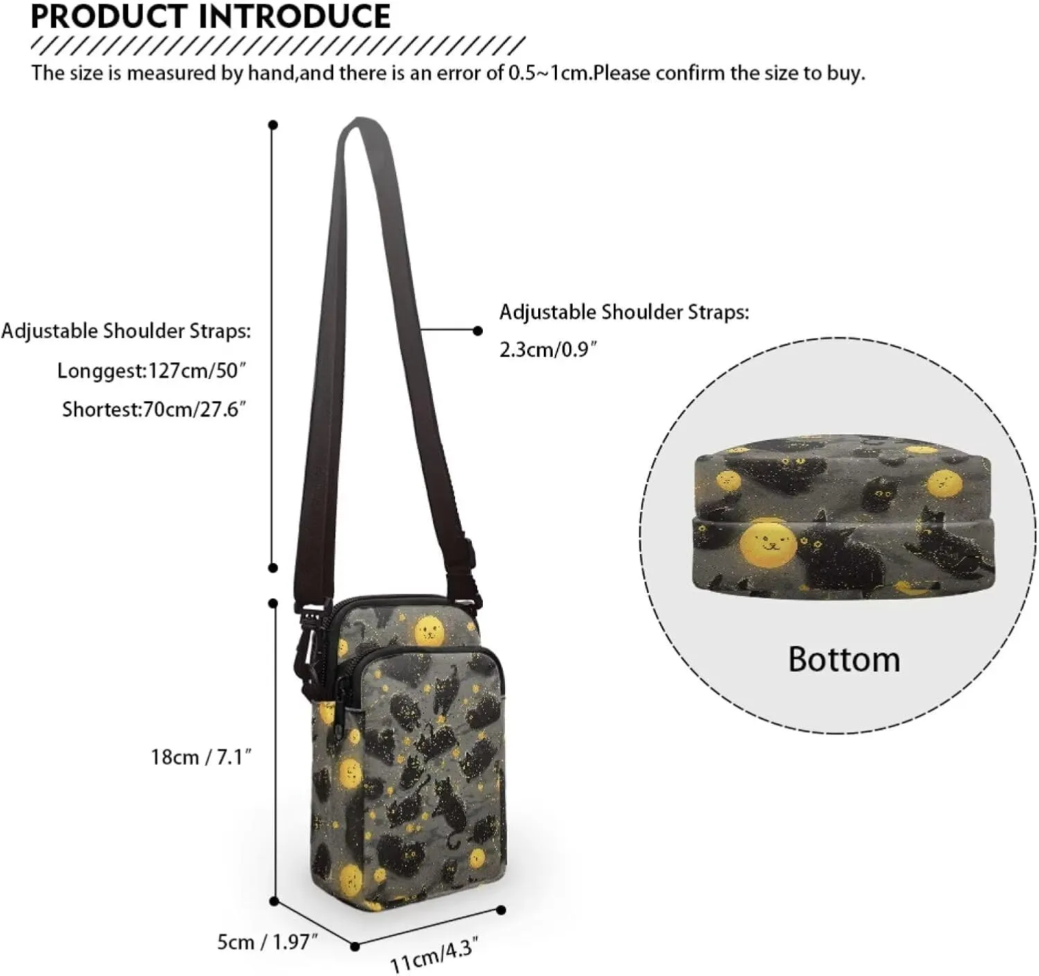 Girls Shoulder Bags Crossbody Messenger Bag Chest Bag Phone Pouch for Travel School