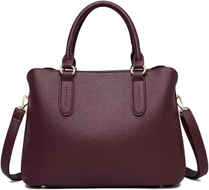 Handbags for Women Top Handle Bag Leather Satchel Purses Medium Tote Bags Shoulder Crossbody Bag Ladies Handbag