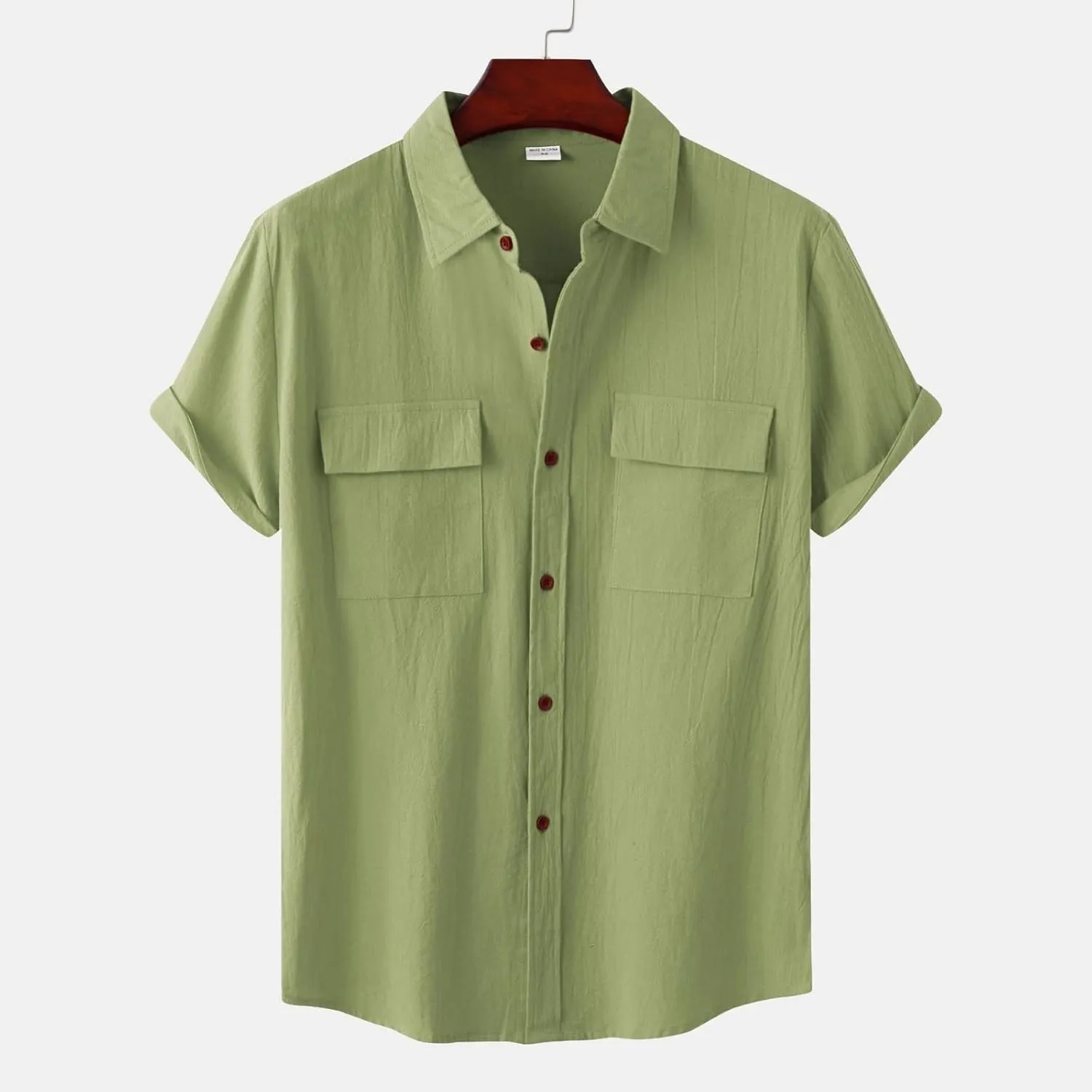 Hawaiian Shirt for Men Short Sleeve Holiday Men's Hawaiian Shirts Aloha Beach Shirts for Holiday Men's Linen Shirts