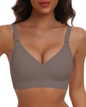 HORISUN Comfortable Seamless Full Coverage Bra for Women Wireless Bras with Soft Support Regular and Plus Size