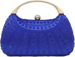 HUANG ZHUANG Elegant Crystal Clutch Rhinestone Handbags For Women Party Purse Wedding Prom Sparkly Bag