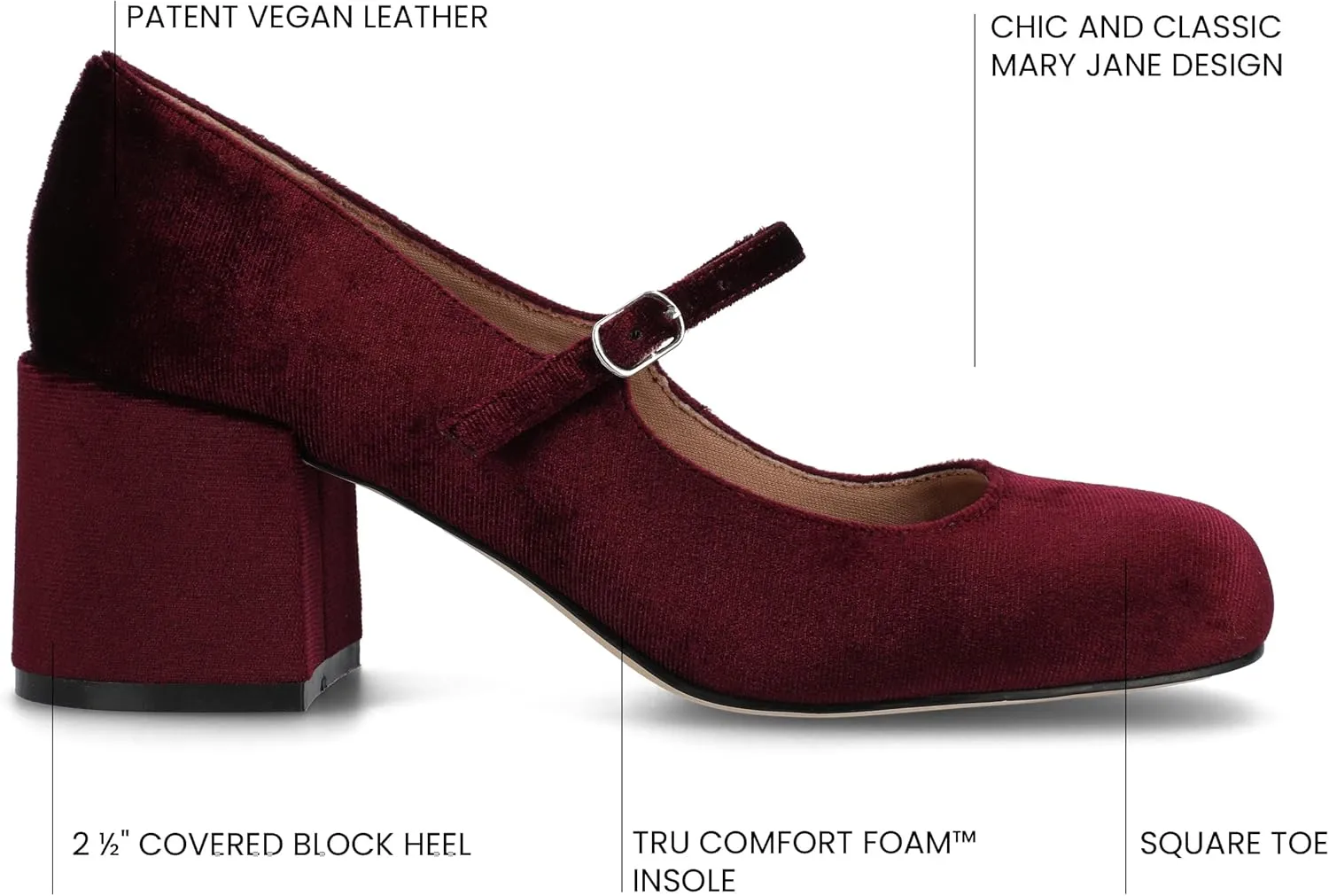 Journee Collection Women's Okenna Mary Jane Pumps