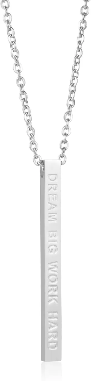 JoycuFF Friendship Necklace Jewelry for Friends Women Inspirational Vertical Bar Pendants Jewellery Gift for Teen Girls