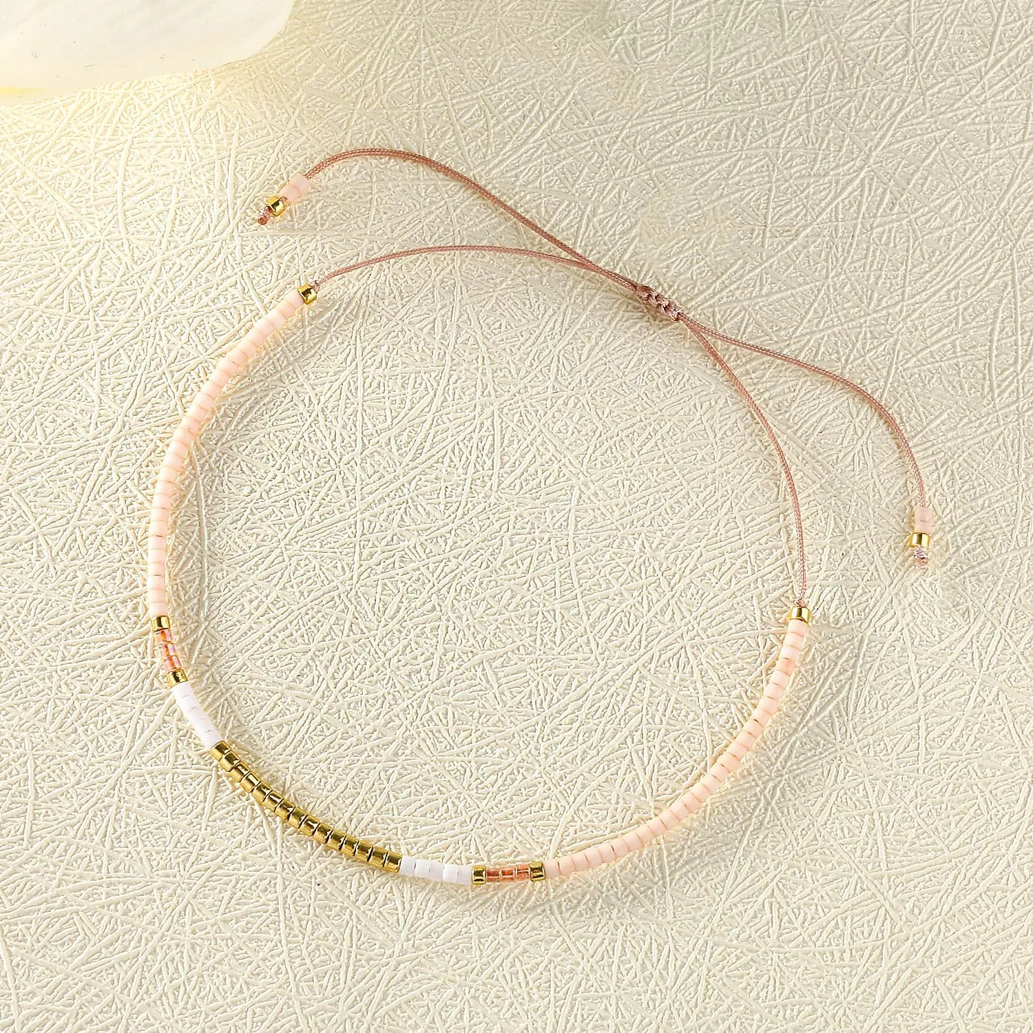 KELITCH BOHO Miyuki Beaded Strand Bracelets Thin Rope Stack Wrap Bracelets Women Fashion Handmade Friendship Bracelets