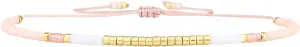KELITCH BOHO Miyuki Beaded Strand Bracelets Thin Rope Stack Wrap Bracelets Women Fashion Handmade Friendship Bracelets