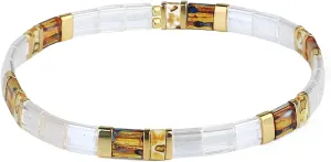 KELITCH Women Stretch Bracelets Delicate Multi-color Tila Miyuki Beads Bracelets Women Handmade Personalized Bracelets (3A)