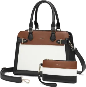 Keyli 2pcs Purses and Handbags for Women, Fashion Shoulder Tote Bags Top Handle Satchel and Vegan Leather Bags for ladies