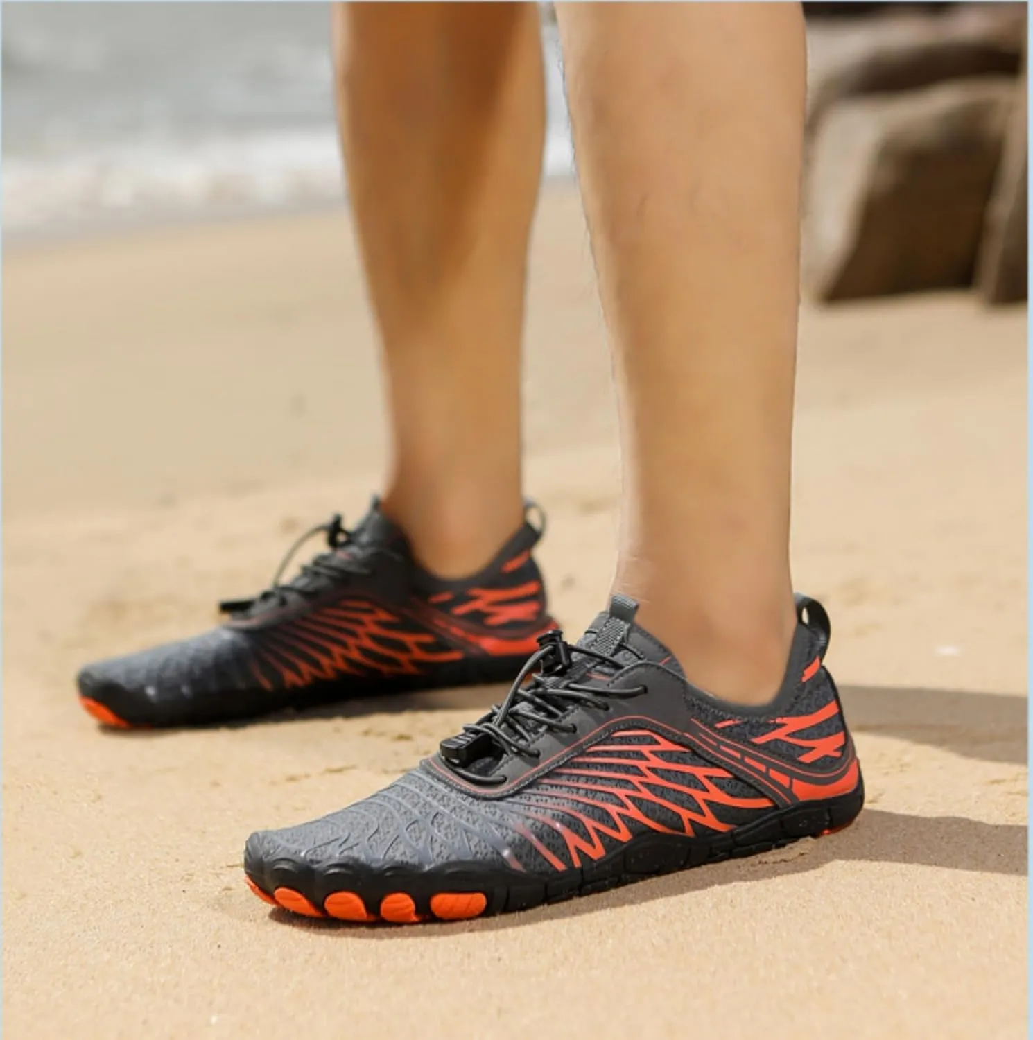 Kizu Footwear Barefoot Shoes for Women Men, Hike Barefoot Footwear Womens, Wide Toe Box Walking Shoes Beach Sneakers