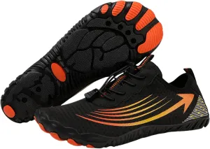 Kubbon Hike Barefoot Footwear Womens Breathable & Non-Slip Athletic Footwear Wide Toe Water Shoes Barefoot Hiking Shoes Unisex