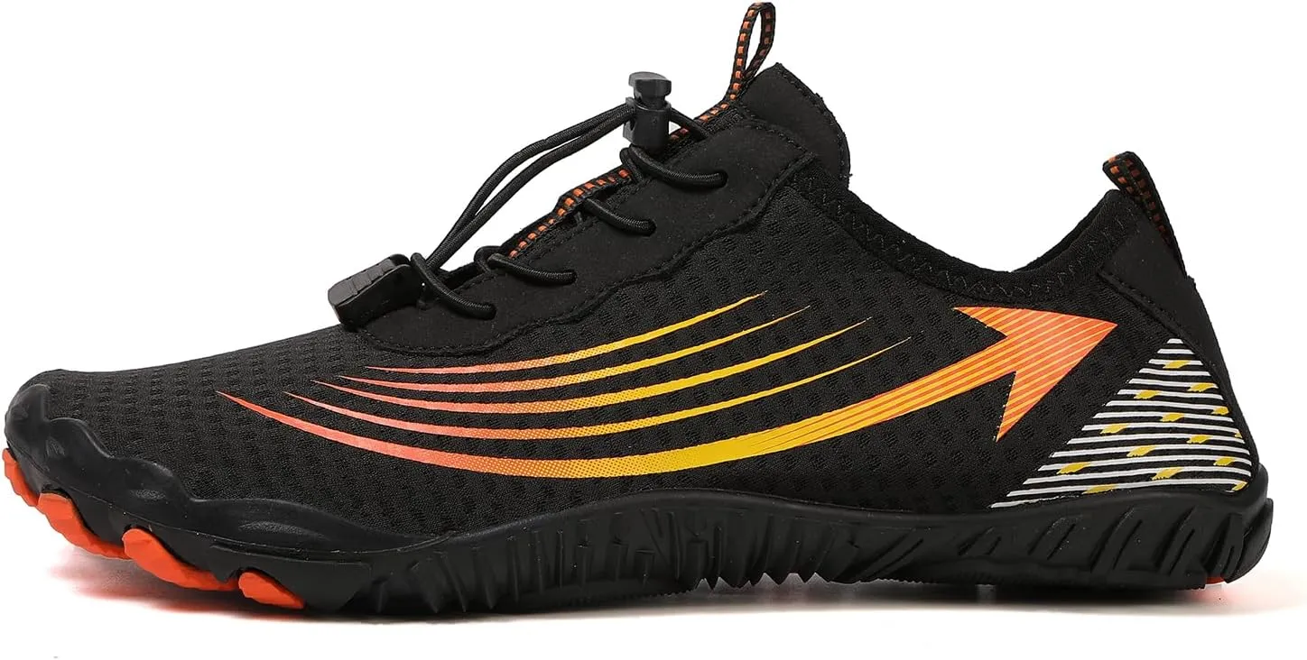 Kubbon Hike Barefoot Footwear Womens Breathable & Non-Slip Athletic Footwear Wide Toe Water Shoes Barefoot Hiking Shoes Unisex
