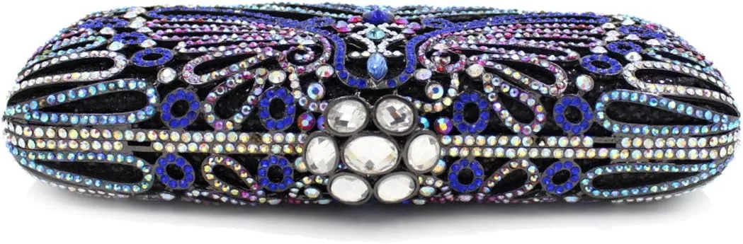 Ladies Chain Purse Rhinestone Evening-Bag Wedding Clutch Luxury Handbag