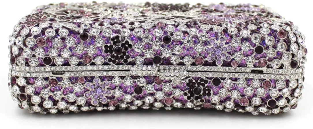 Ladies Chain Purse Rhinestone Evening-Bag Wedding Luxury Clutch