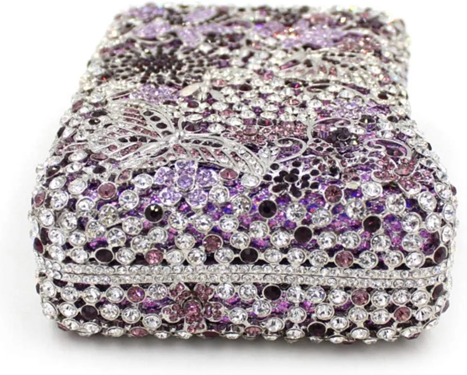 Ladies Chain Purse Rhinestone Evening-Bag Wedding Luxury Clutch