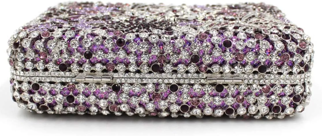 Ladies Chain Purse Rhinestone Evening-Bag Wedding Luxury Clutch