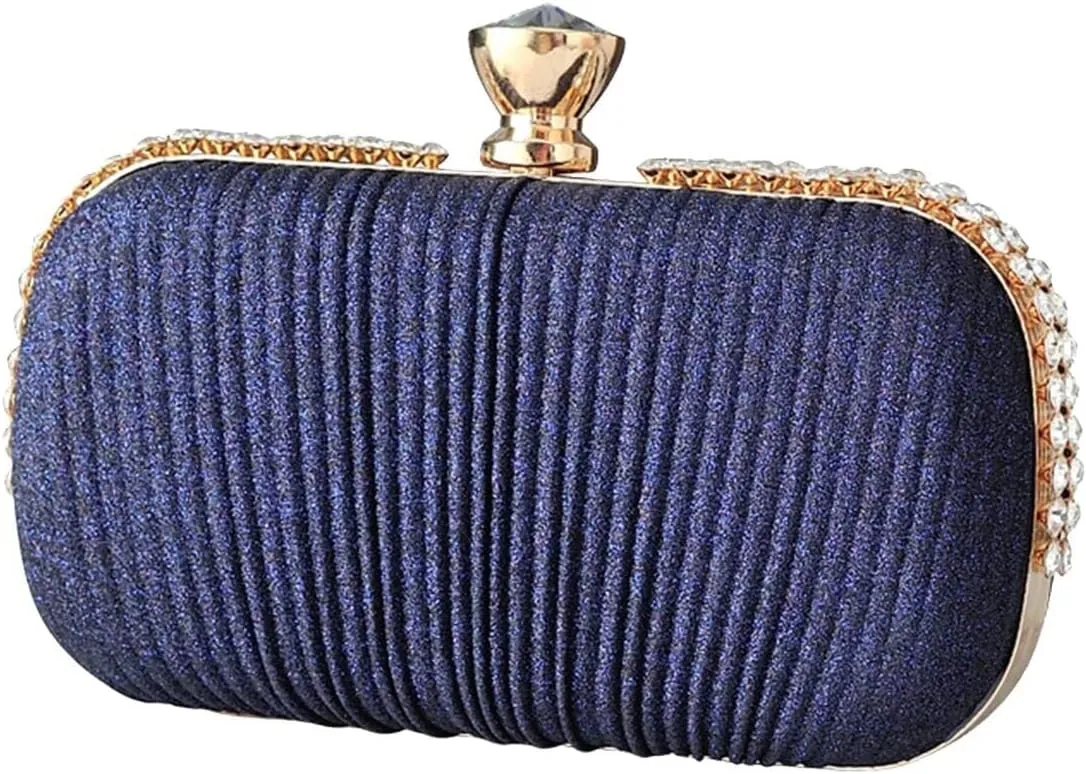 Ladies Charming Glittering Handbag Shoulder Women Clutch Rhinestone Evening Bridal Wedding Elegant Crossbody