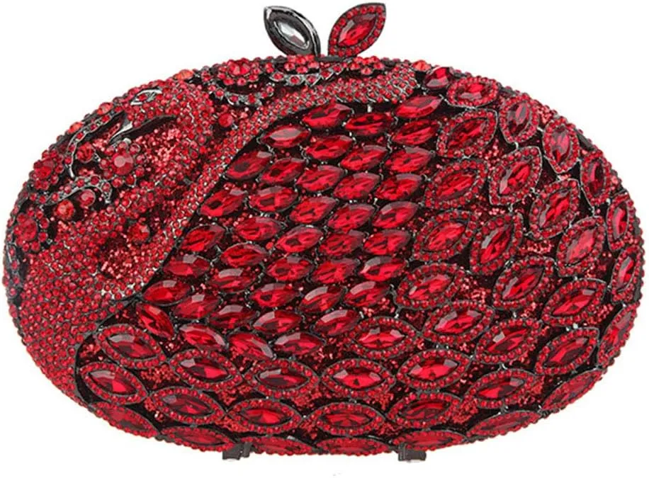 Ladies Crystal Handbag Wedding Evening-Bag Chain Luxury Women Clutch-Purse