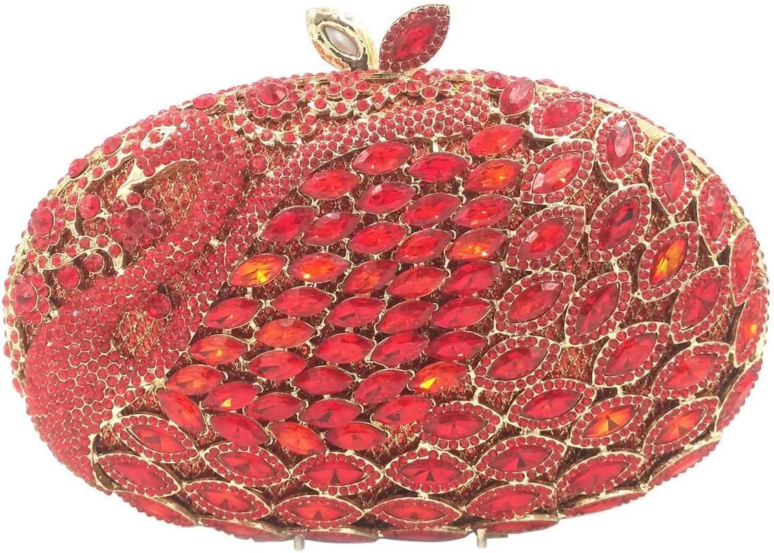 Ladies Crystal Handbag Wedding Evening-Bag Chain Luxury Women Clutch-Purse