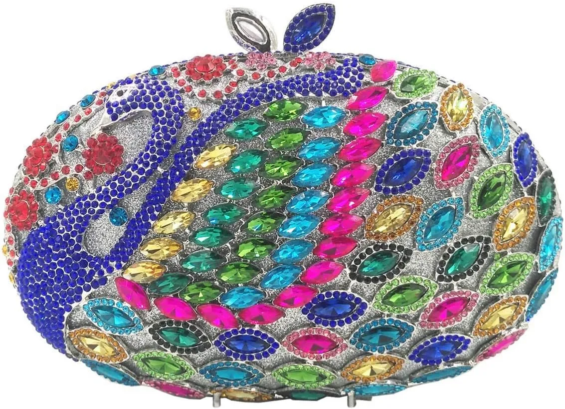 Ladies Crystal Handbag Wedding Evening-Bag Chain Luxury Women Clutch-Purse
