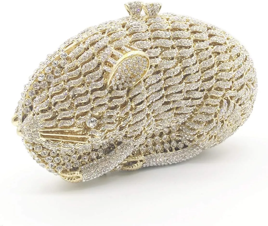 Ladies Wedding Clutch-Purse Chain Rhinestone Women Evening-Bag Luxury-Handbag Mice