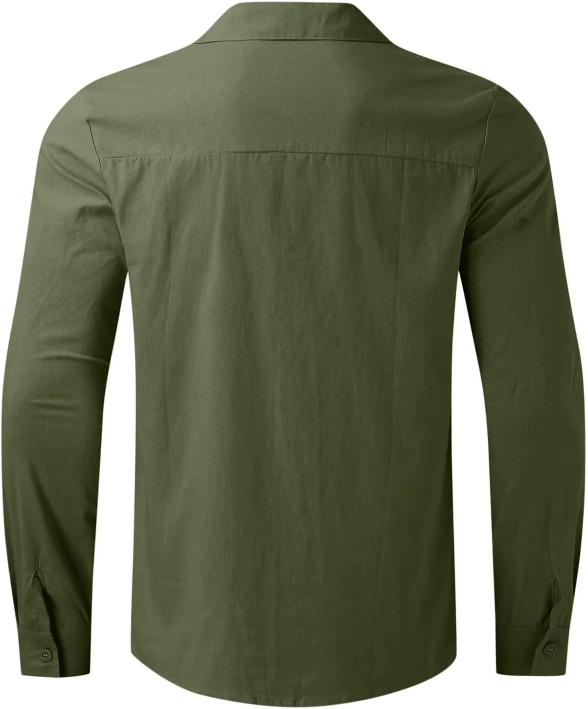 LCMTWX Long Sleeve Shirt Men Lapel Cotton Solid Color Pocket Long Sleeve Shirt Top Tee Shirts Mens Mens Easter Dress Shirt