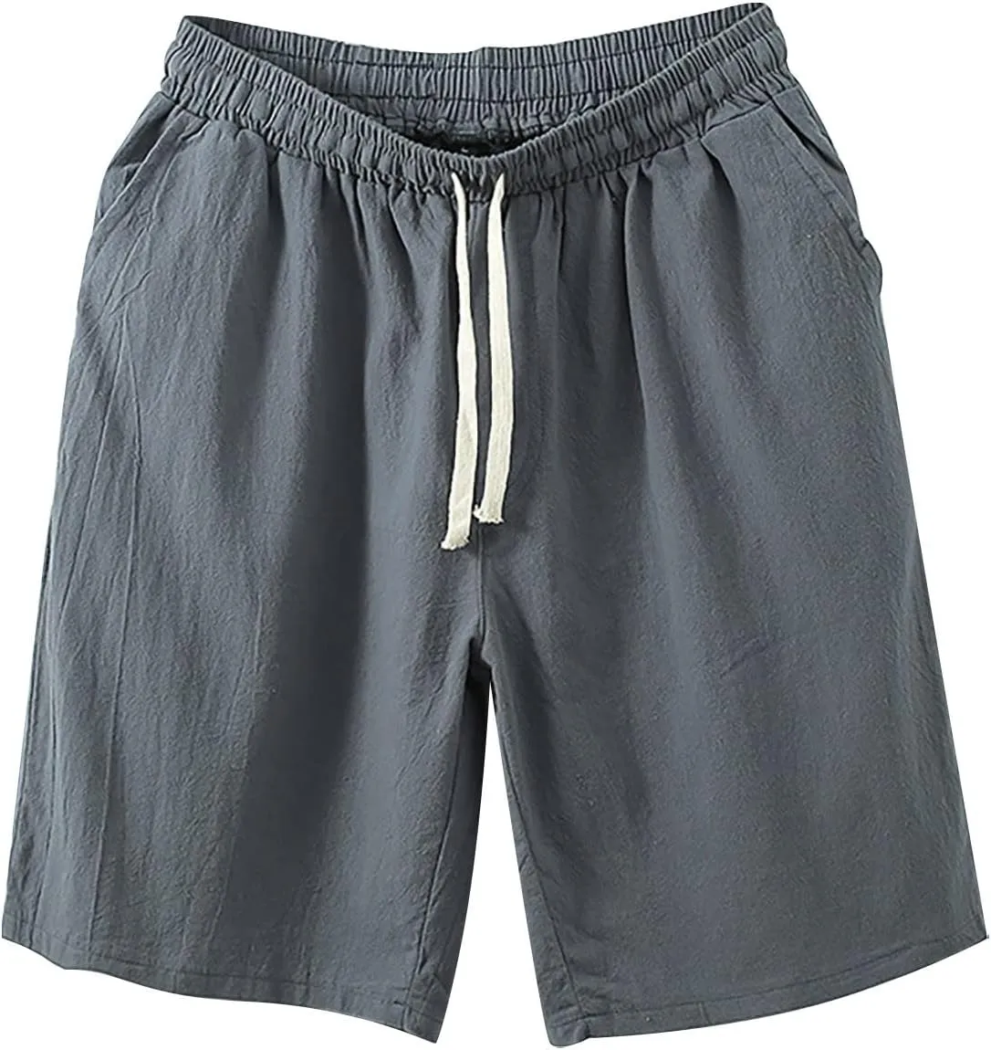 LCMTWX Mens Shorts Five Part Pants Casual Solid Color Loose Youth Japanese Retro Breathable Shorts Men Men Cargo Shorts Gym