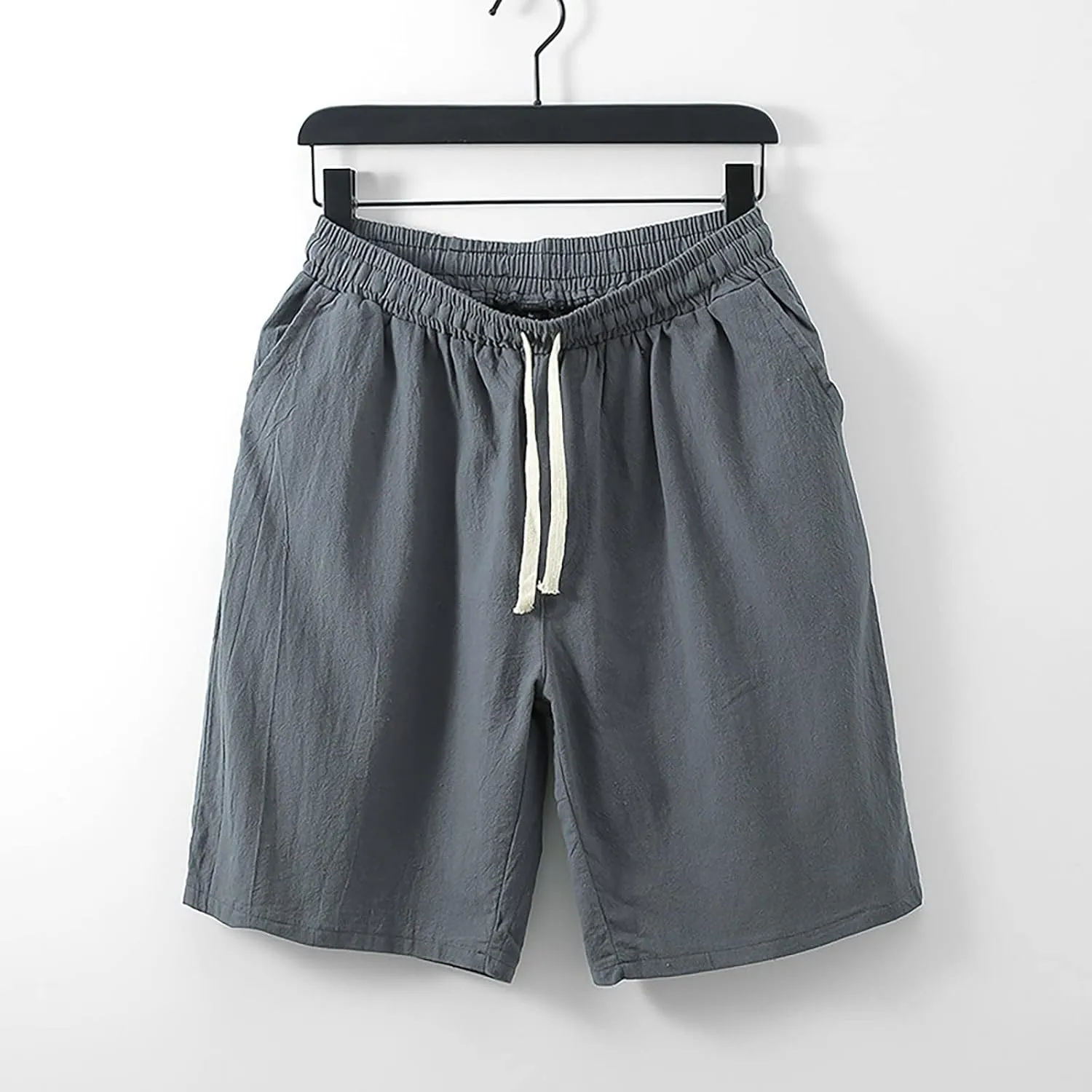 LCMTWX Mens Shorts Five Part Pants Casual Solid Color Loose Youth Japanese Retro Breathable Shorts Men Men Cargo Shorts Gym