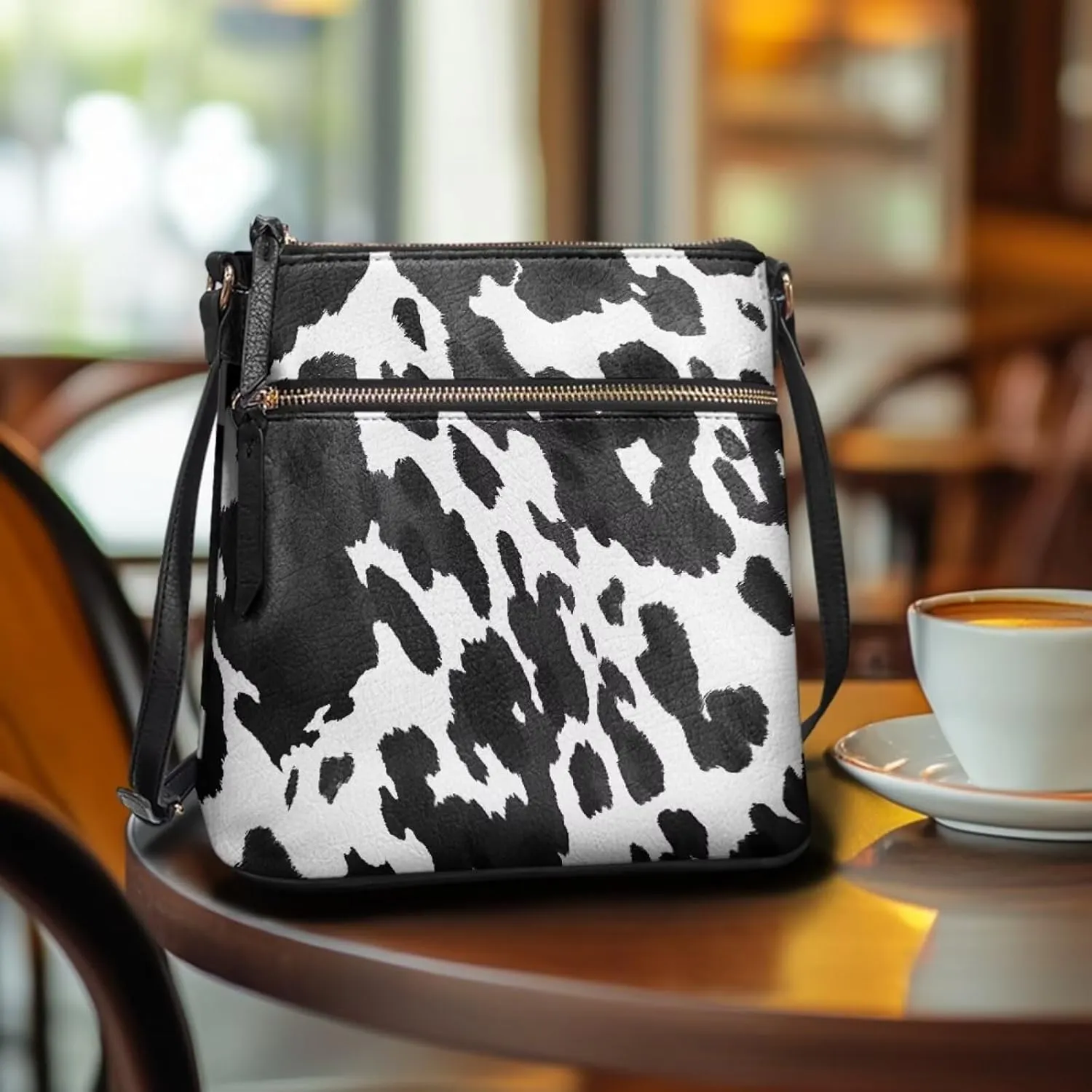 Leather Crossbody Hobo Purses for Women, Ladies Shoulder Bags Handbags Sling Messenger Bag