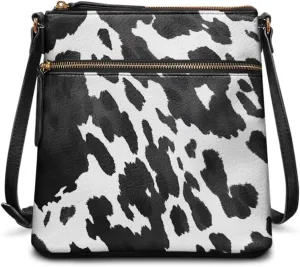 Leather Crossbody Hobo Purses for Women, Ladies Shoulder Bags Handbags Sling Messenger Bag