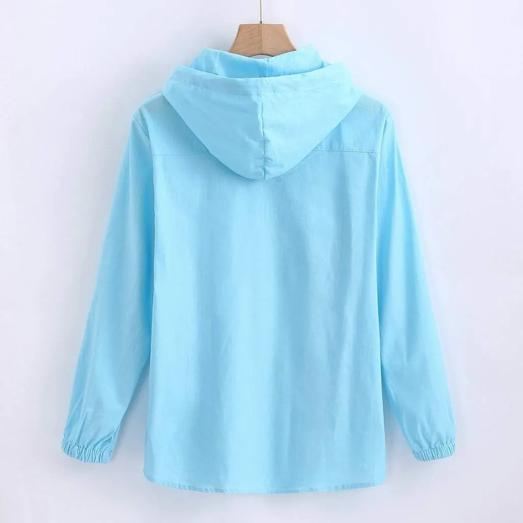Lightweight Hoodies for Men Linen Hooded Pocket Solid Long Sleeve Retro T Shirts Tops Sweatshirt Hoodies