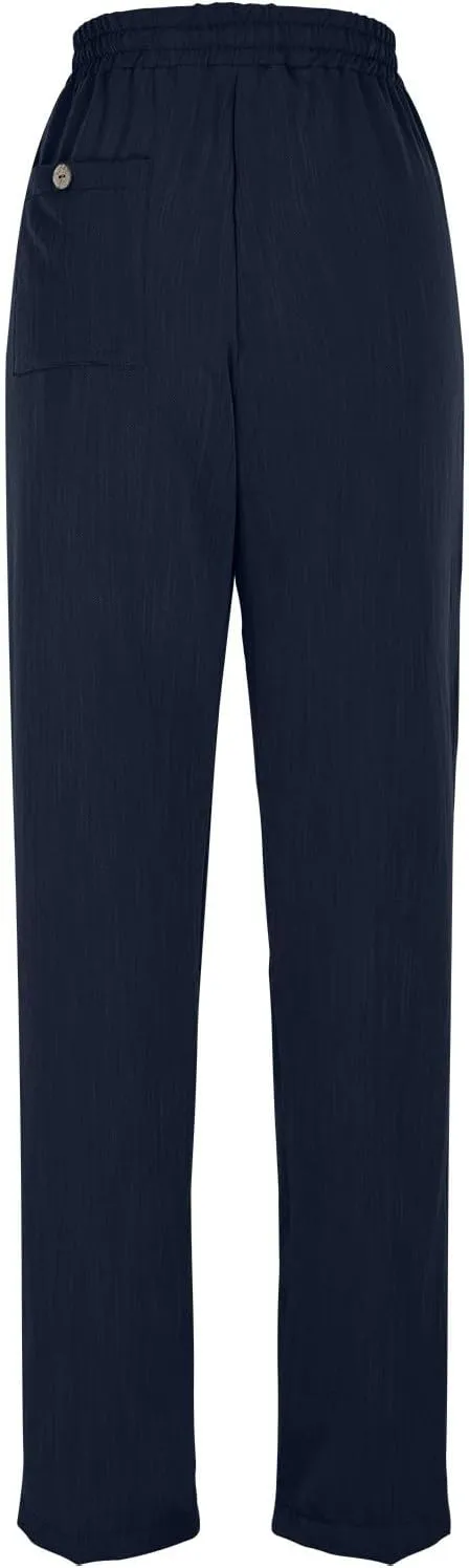 Linen Pants for Women Petite Beach High Waist Cropped Capris Elastic Tapered Ankle Drawstring Pants with Pockets