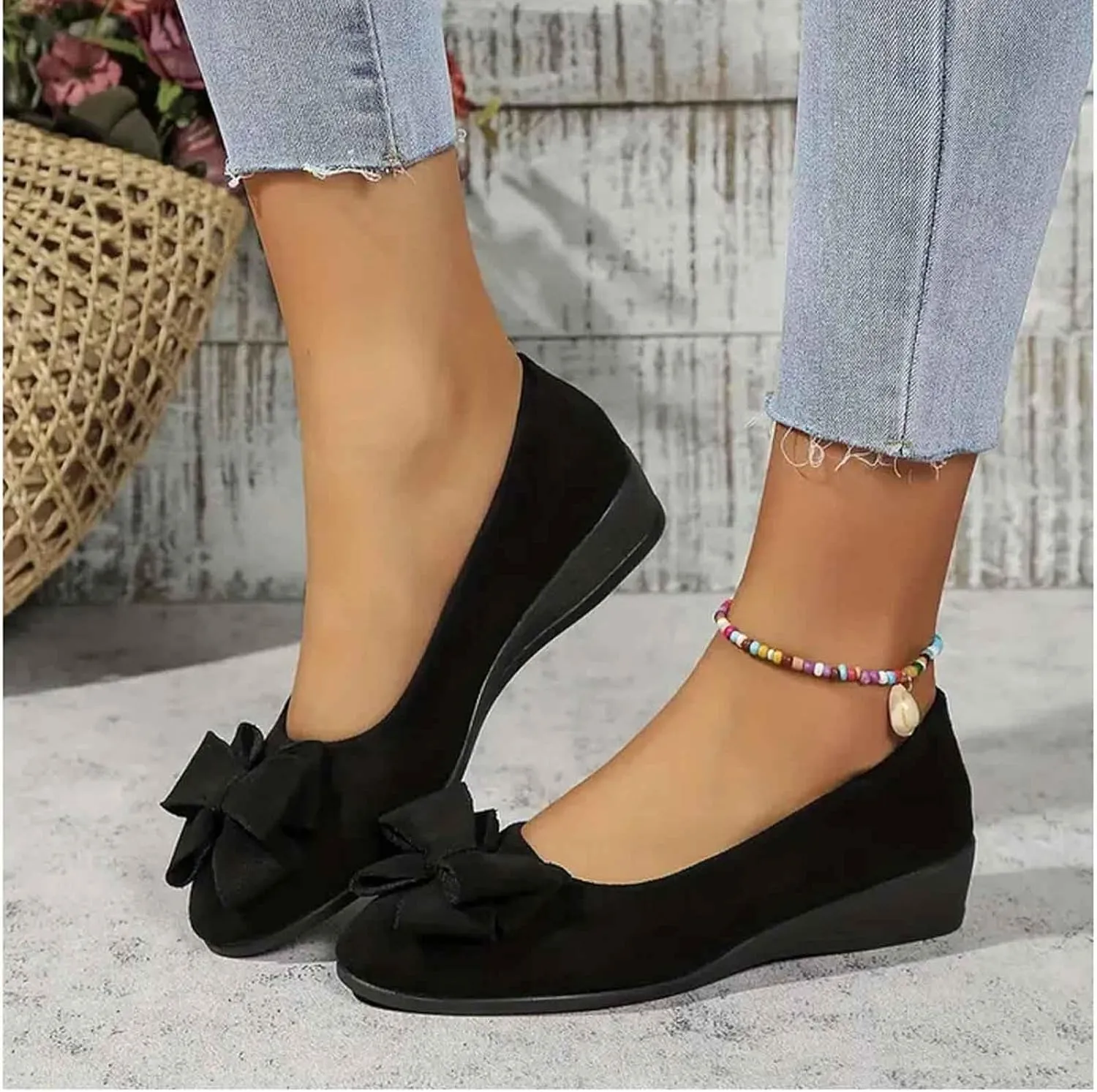 Loafers for Women Dressy Work Business Casual Shoes Comfortable Lightweight Walking Ballerina Slip On Work Flat Shoes