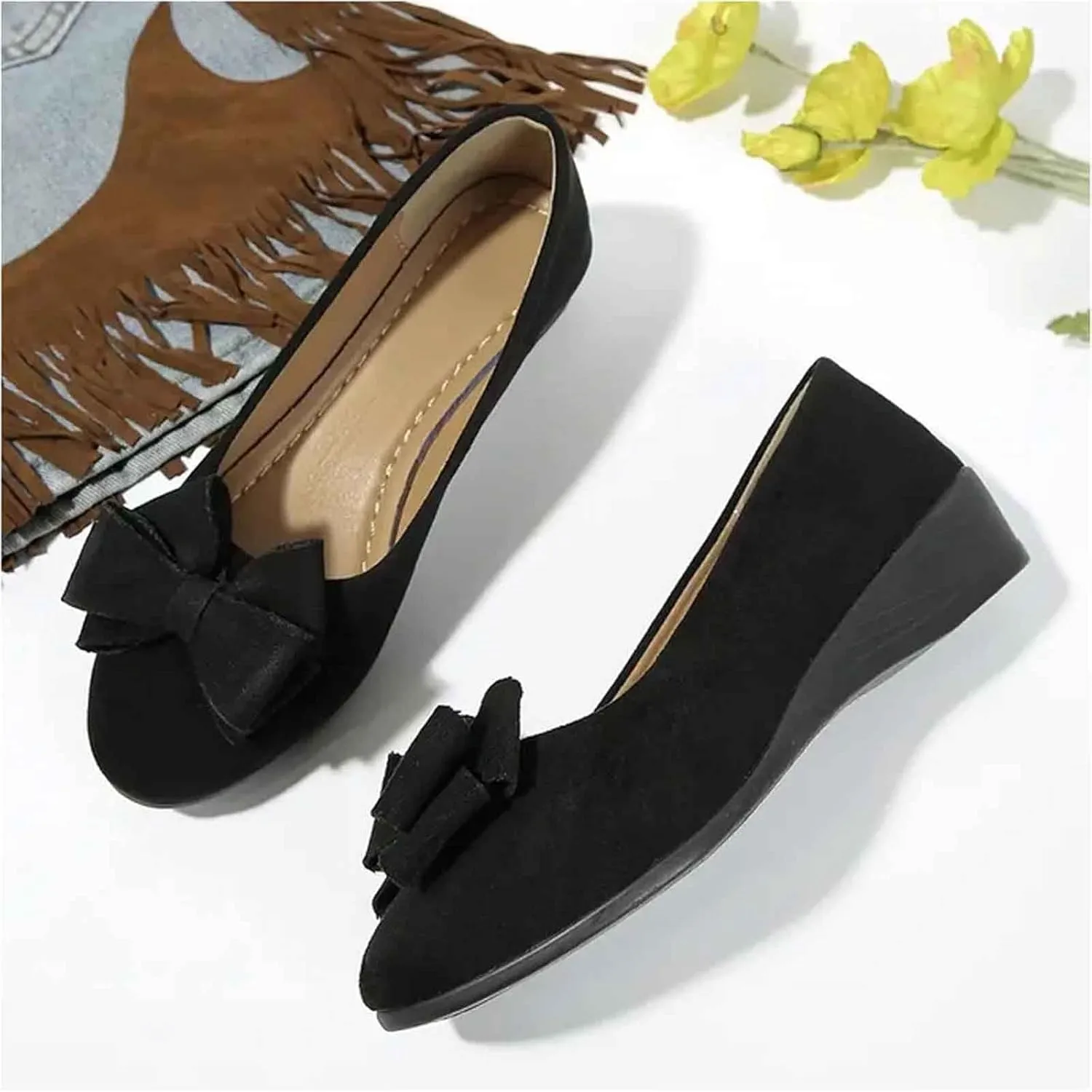 Loafers for Women Dressy Work Business Casual Shoes Comfortable Lightweight Walking Ballerina Slip On Work Flat Shoes