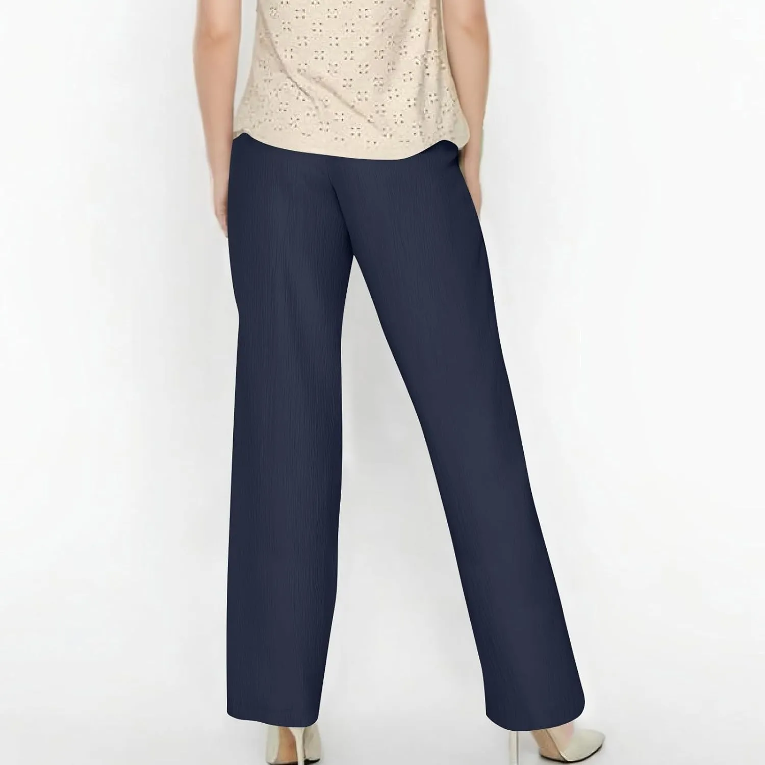 Lounge Pants Women Beach Elastic Waist Drawstring Sumemr Pants Straight Wide Leg High Waisted Pockets Comfy Trousers