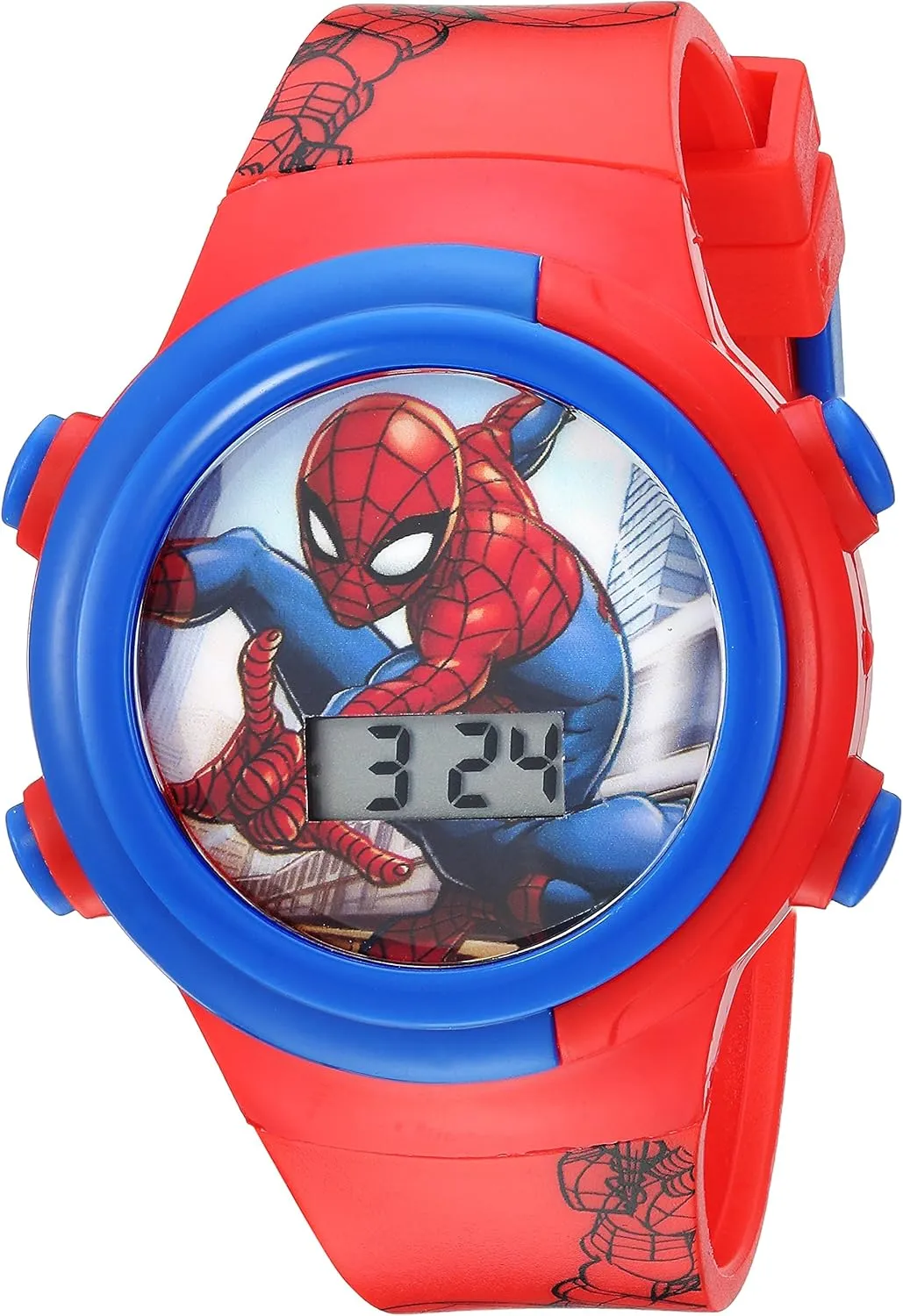 Marvel Spider-Man Kids Watches  Digital Display, Interactive Features, Adjustable Strap, Vibrant Spider-Man Graphics, Durable for Active Kids