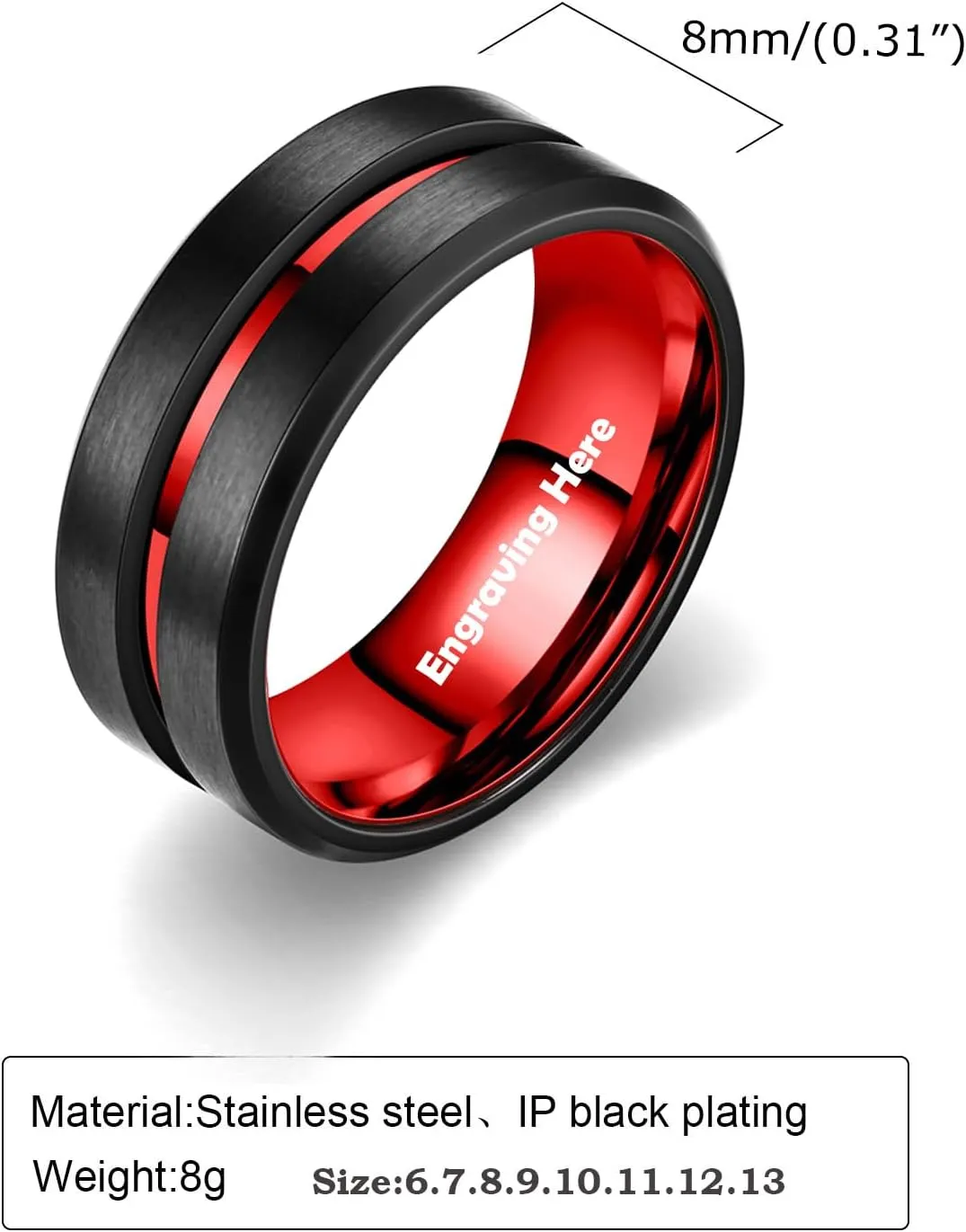 Matching Engagement Rings for Couples Promise Rings for Him and Her Custom Wedding Rings for Men Women Heart Shaped Rings Christmas Valentines Day Gifts for Her Wife Girlfriend,with Heart Box