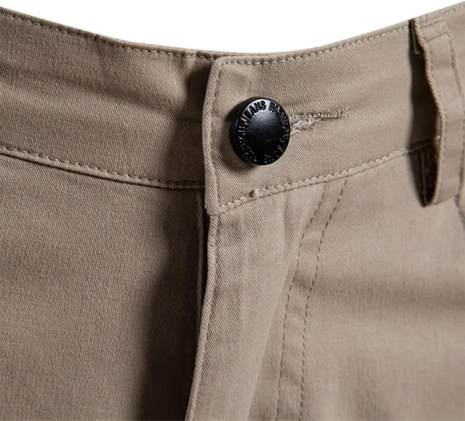 Men Casual Shorts Flat Front Button-up Durability and Breathable Low Waisted Shorts 2025 Summer