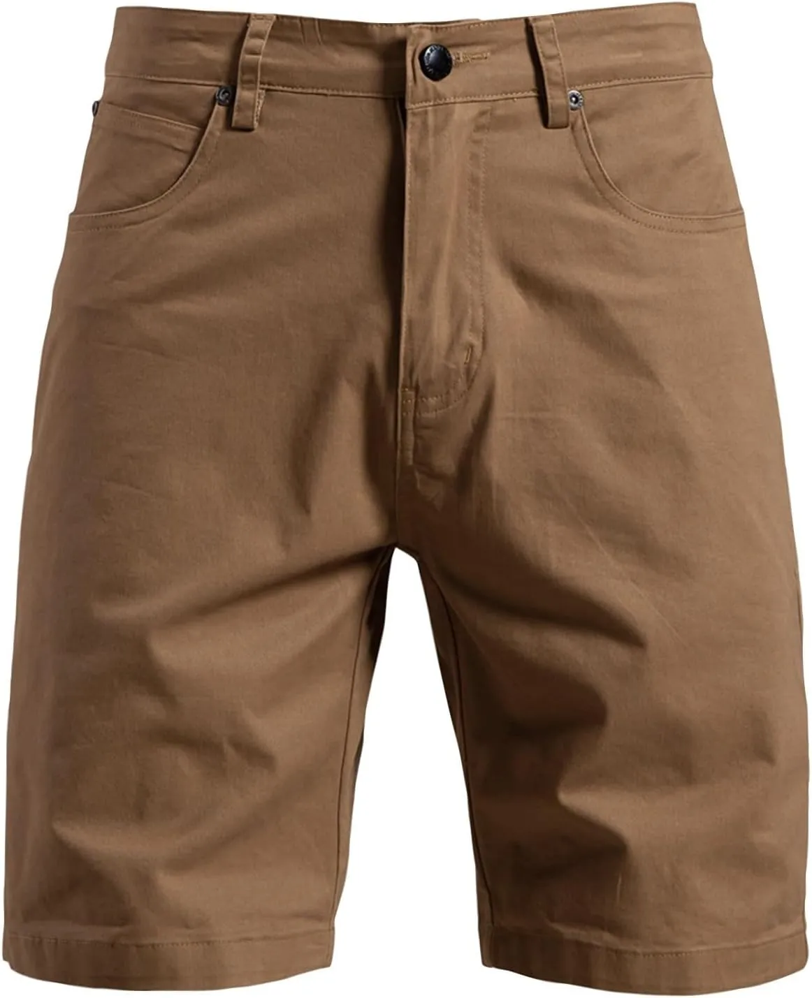Men Casual Shorts Flat Front Button-up Durability and Breathable Low Waisted Shorts 2025 Summer