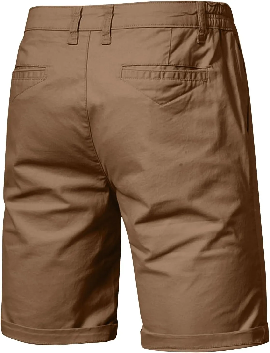 Men Casual Shorts Flat Front Button-up Durability and Breathable Low Waisted Shorts 2025 Summer