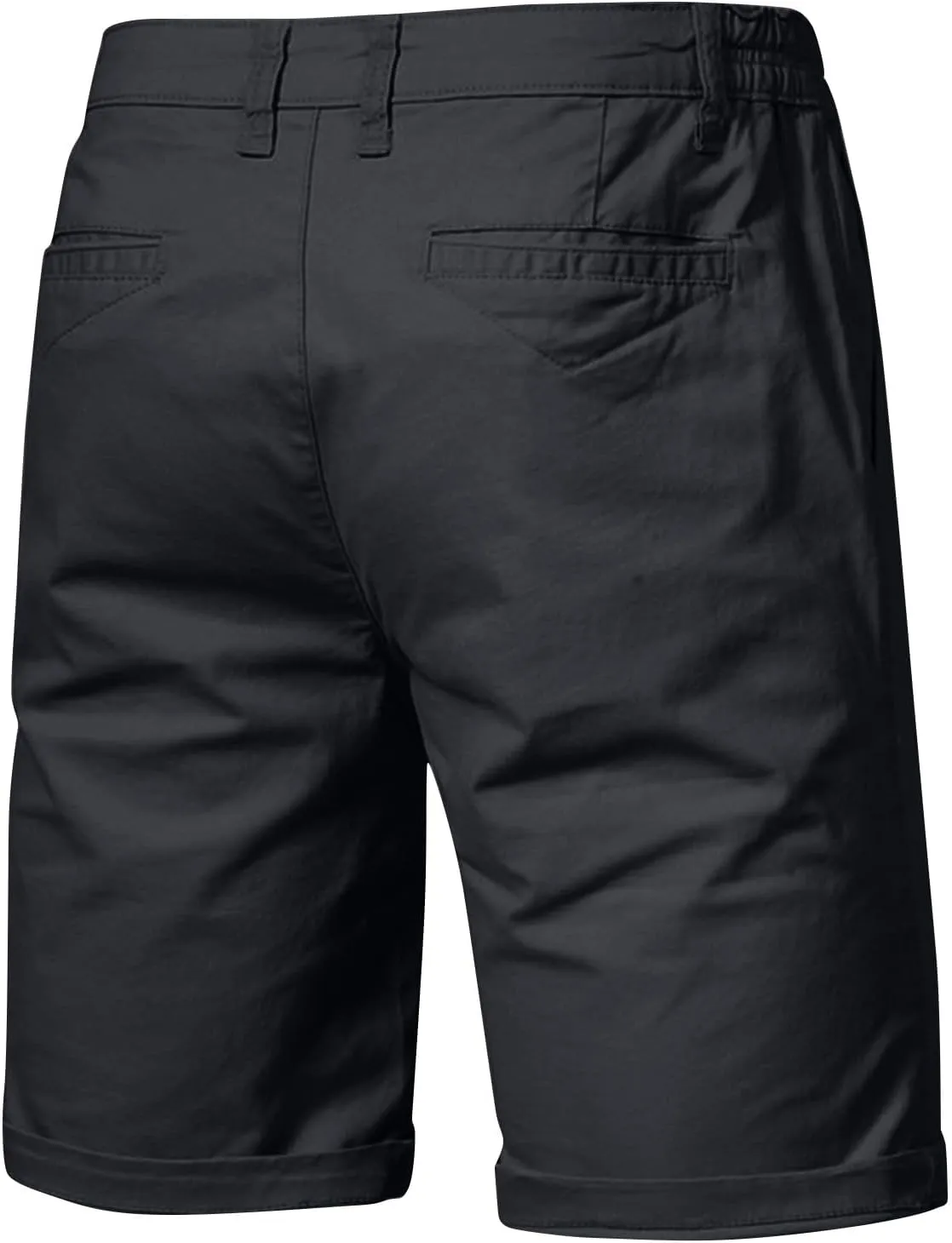 Men Casual Shorts Flat Front Button-up Durability and Breathable Low Waisted Shorts 2025 Summer