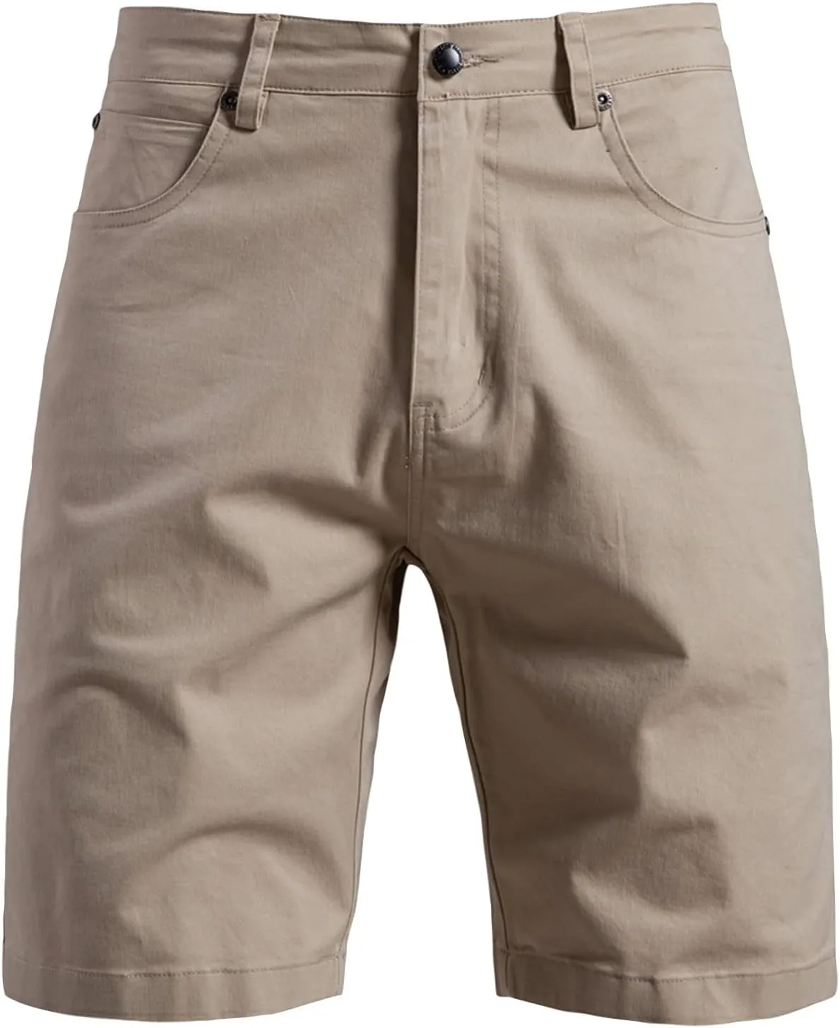 Men Casual Shorts Flat Front Button-up Durability and Breathable Low Waisted Shorts 2025 Summer