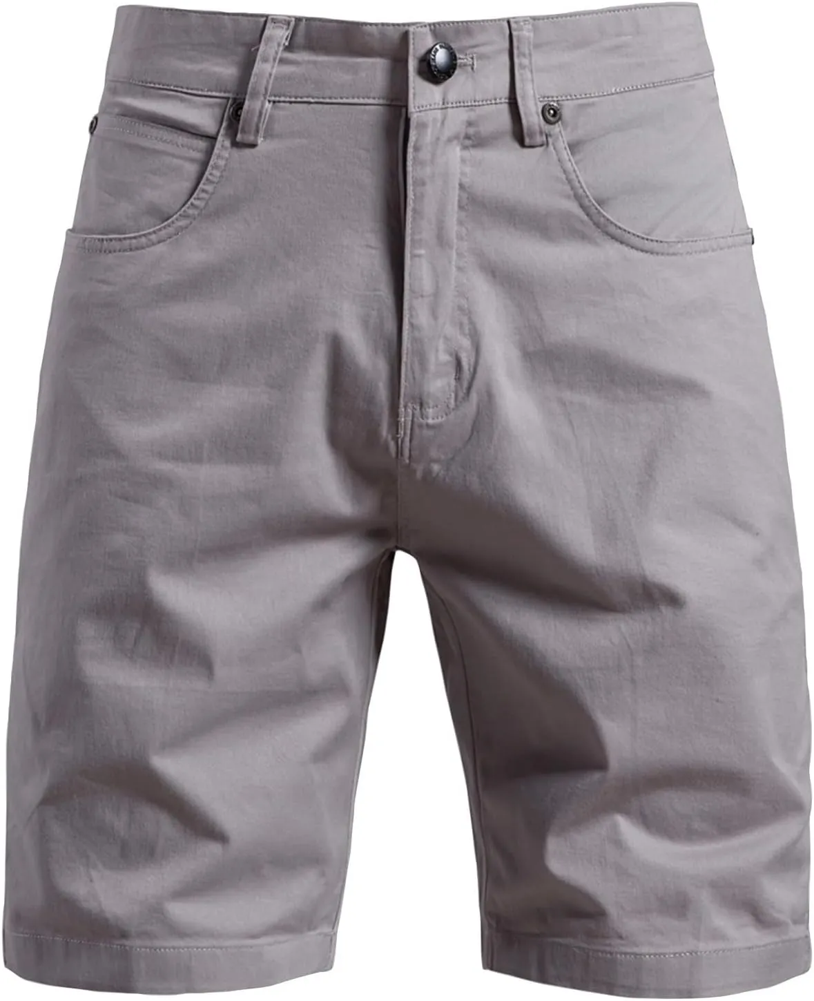 Men Casual Shorts Flat Front Button-up Durability and Breathable Low Waisted Shorts 2025 Summer