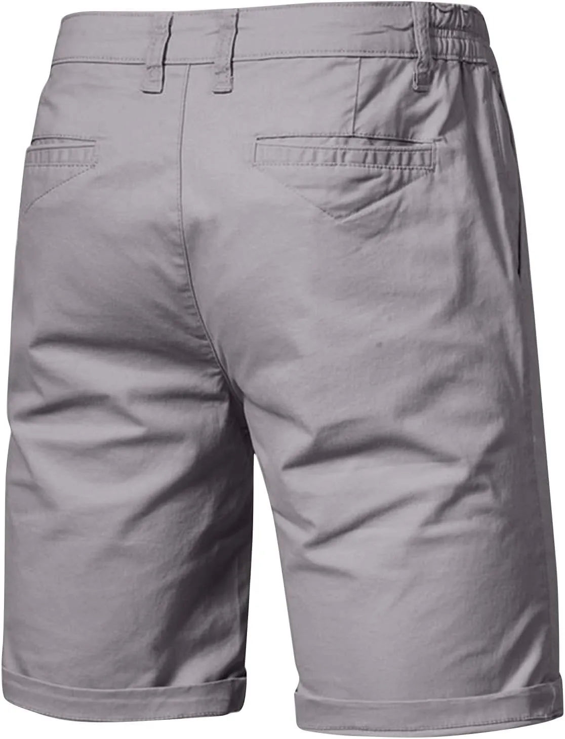 Men Casual Shorts Flat Front Button-up Durability and Breathable Low Waisted Shorts 2025 Summer