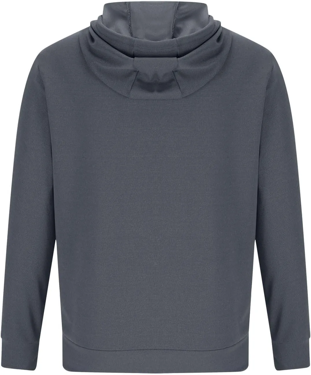 Men Hoodies Waffle Knit Solid Color Fashion Sweatshirts Long Sleeve Comfy Lightweight Hooded Sweatshirt
