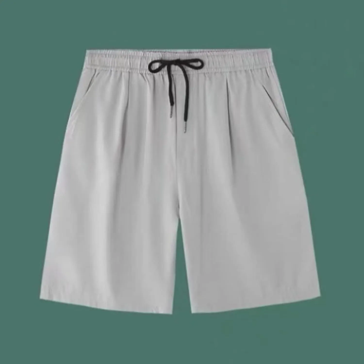 Mens 2024 Casual Shorts Breathable Plus Size Loose Summer Running Short Pants Drawstring Elastic Waisted Beach Vacation Short