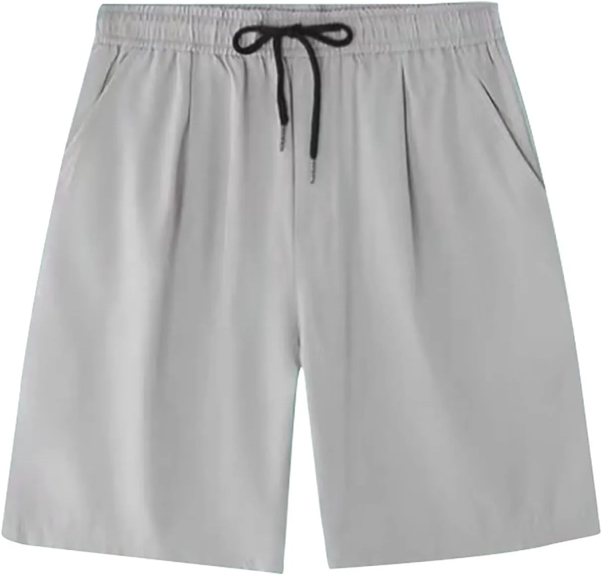Mens 2024 Casual Shorts Breathable Plus Size Loose Summer Running Short Pants Drawstring Elastic Waisted Beach Vacation Short