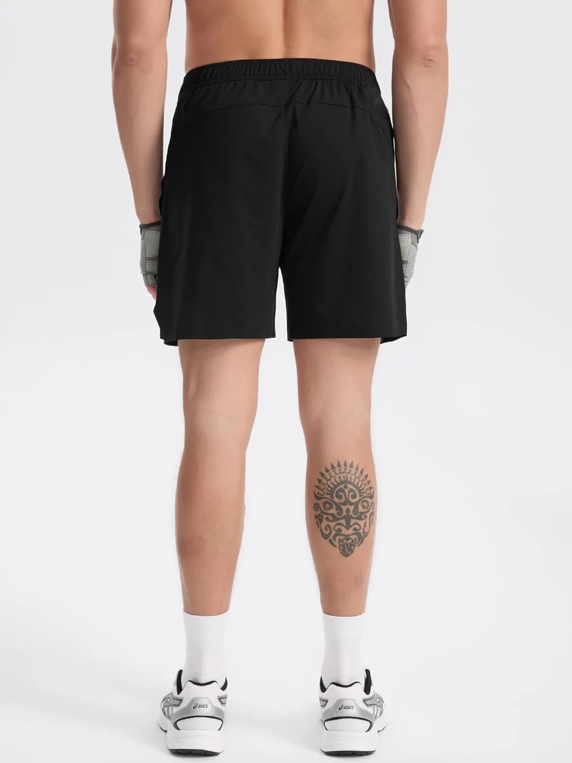 Mens Athletic Shorts Moisture Wicking Pickleball Tennis 5" Workout Running Shorts with Back Zip Pocket