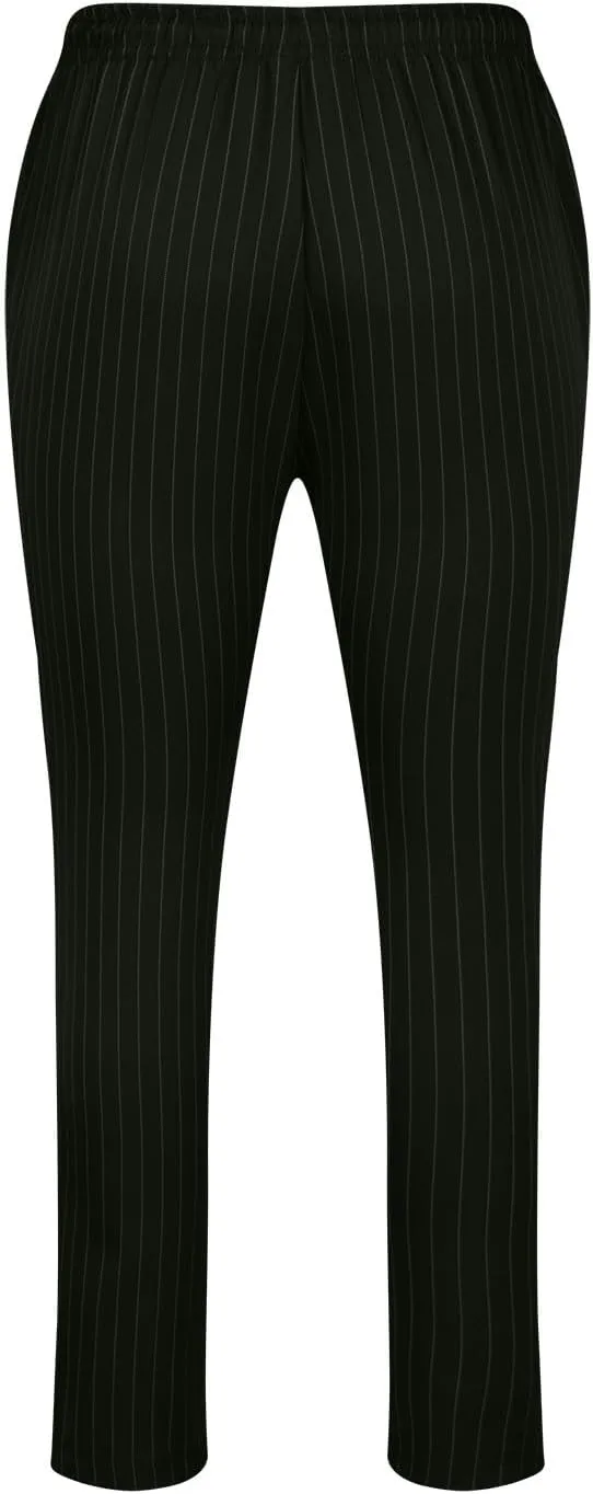 Mens Chinos Skinny Pants Solid Striped Flat Front Pants Slim Fit Stretch Casual Trousers Golf Business Dress Pants