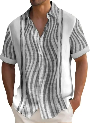 Mens Cotton Linen Shirts Men White T Shirt Long Sleeves Large Shirts for Men Mens Linen Shirts Long Sleeve Floral Shirt
