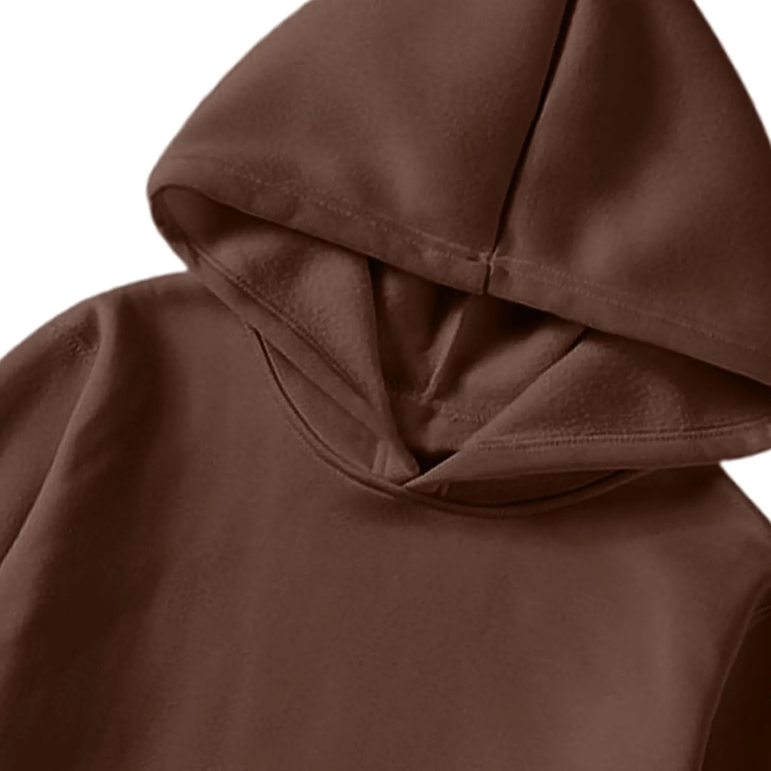 Men's Hoodies Solid Color Sweatshirts Long Sleeve Casual Pullover Top Lightweight Hooded Sweatshirt with Pocket